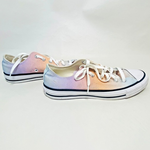 Converse All Star Pastel Tie Dye Sneakers Women's Size 8.5 Low Cut Rainbow Retro - Picture 3 of 9